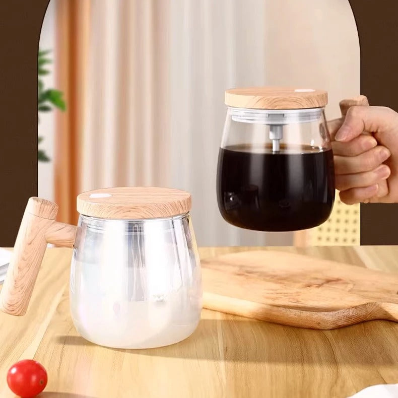 Caneca Mixer Elétrica com Cabo de Madeira Casa Trezz