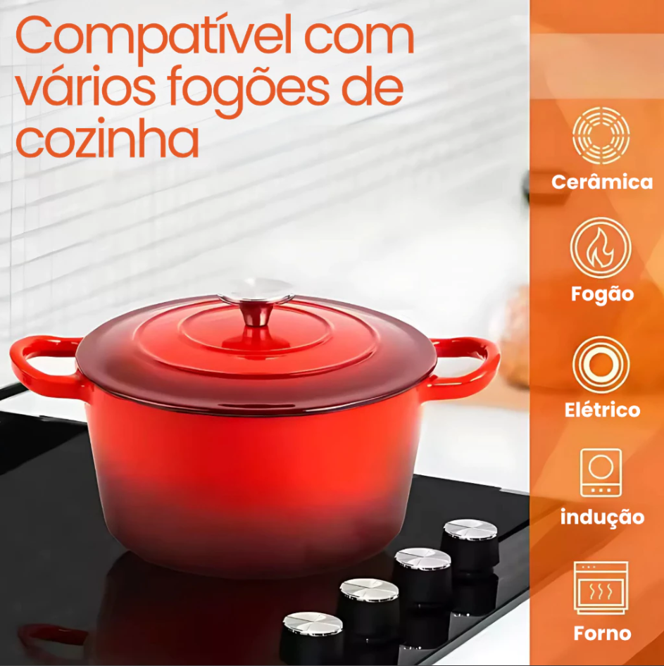Jogo de Panelas de Cerâmica Antiaderente com Tampa | Elegante e fácil de lavar | Casa Trezz
