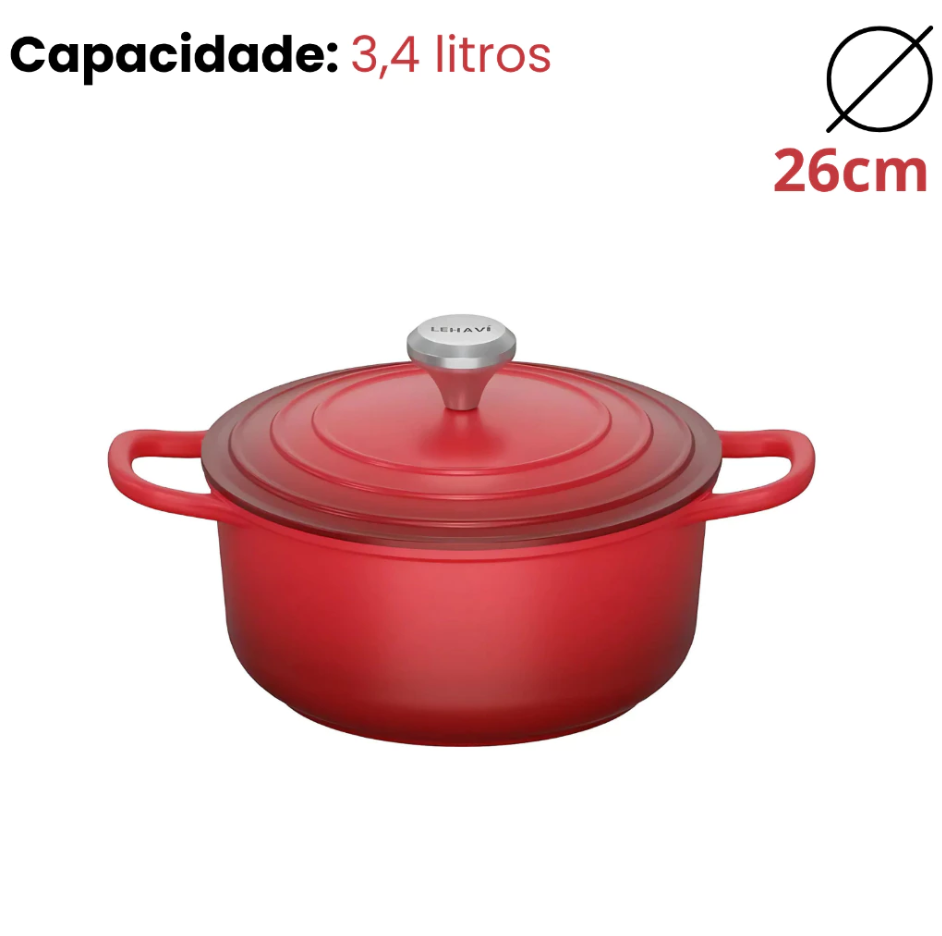 Jogo de Panelas de Cerâmica Antiaderente com Tampa | Elegante e fácil de lavar | Casa Trezz