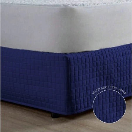 Saia Cama Box Matelada 200 Fios | Acabamento Sofisticado para Cama Solteiro, Casal, Queen e King | Casa Trezz