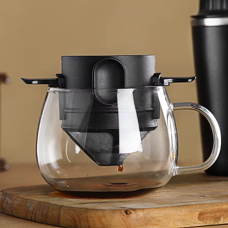 Conjunto Filtro e Caneca ou Copo Térmico em Aço Inox | Café e Chá com Casa Trezz