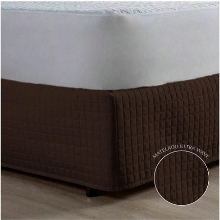 Saia Cama Box Matelada 200 Fios | Acabamento Sofisticado para Cama Solteiro, Casal, Queen e King | Casa Trezz