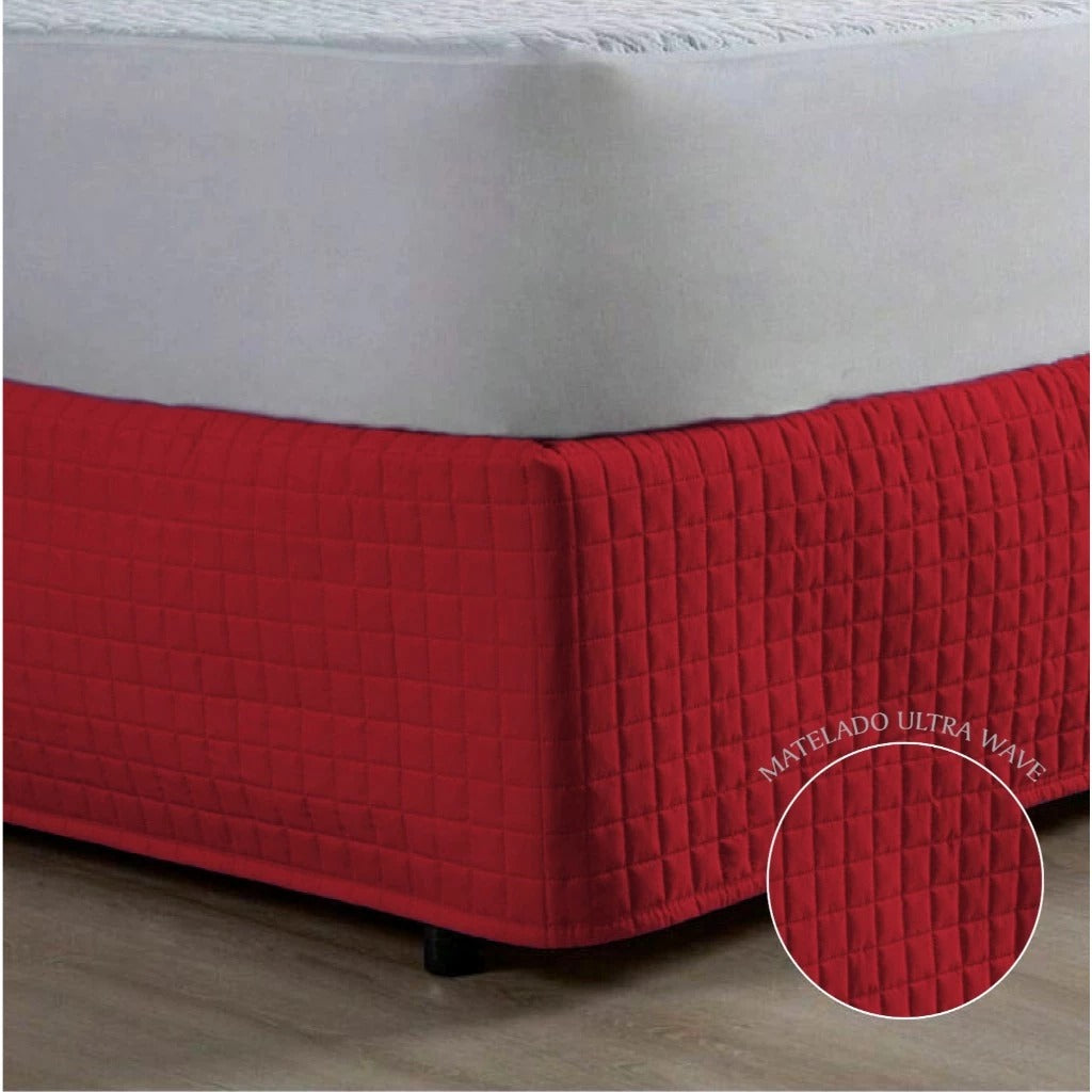 Saia Cama Box Matelada 200 Fios | Acabamento Sofisticado para Cama Solteiro, Casal, Queen e King | Casa Trezz