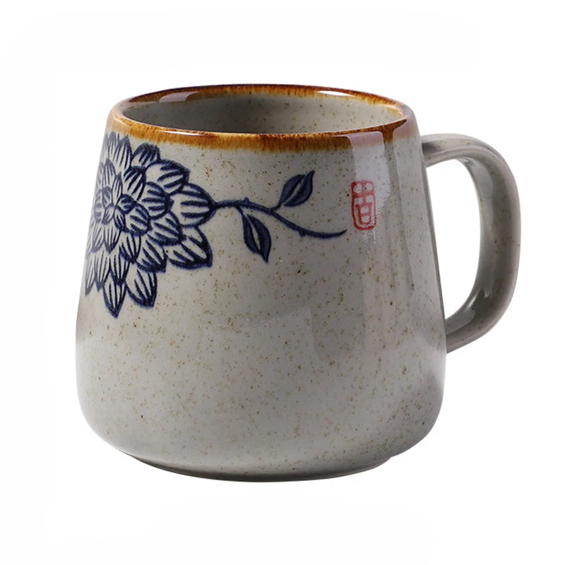 Caneca Artesanal Oriental Cerâmica com Tampa Casa Trezz