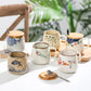 Caneca Artesanal Oriental Cerâmica com Tampa Casa Trezz