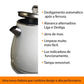 Chaleira Elétrica Térmica Best Colors Aço Inox | Café e Chá com Casa Trezz