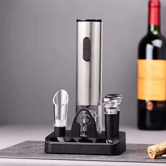 Conjunto Abridor de Vinho Elétrico Casa Trezz