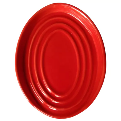 Suporte de Talher de Cerâmica Oval | Para Bancada e Mesa Posta | Handmade Casa Trezz