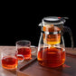 Bule Chaleira de Vidro com Infusor Aço Inox Casa Trezz