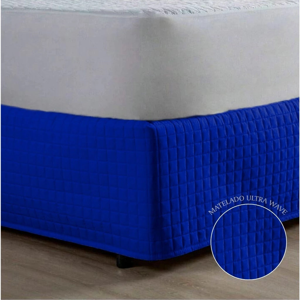 Saia Cama Box Matelada 200 Fios | Acabamento Sofisticado para Cama Solteiro, Casal, Queen e King | Casa Trezz