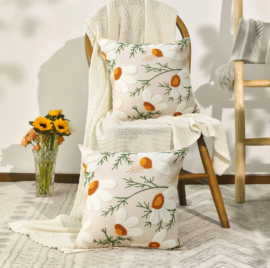 Capa de Almofada Decorativa 45x45cm | Toque Macio e Zíper Escondido | Casa Trezz