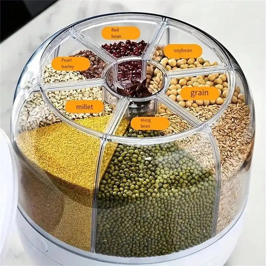 Recipiente profissional para cereais e arroz, design inteligente e antiderrapante