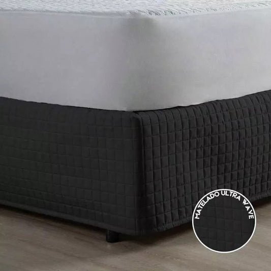 Saia Cama Box Matelada 200 Fios | Acabamento Sofisticado para Cama Solteiro, Casal, Queen e King | Casa Trezz